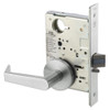 AUR8828FL-618 Yale 8800FL Series Non-Keyed Mortise Exit Locks with Augusta Lever in Bright Nickel