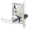 AUR8828FL-625 Yale 8800FL Series Non-Keyed Mortise Exit Locks with Augusta Lever in Bright Chrome