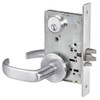 PBR8807FL-626 Yale 8800FL Series Single Cylinder Mortise Entrance Locks with Pacific Beach Lever in Satin Chrome