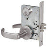 PBR8807FL-630 Yale 8800FL Series Single Cylinder Mortise Entrance Locks with Pacific Beach Lever in Satin Stainless Steel