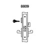 PBR8809FL-605 Yale 8800FL Series Single Cylinder Mortise Classroom w/ Thumbturn Locks with Pacific Beach Lever in Bright Brass