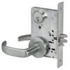 PBR8824FL-619 Yale 8800FL Series Single Cylinder Mortise Hold Back Locks with Pacific Beach Lever in Satin Nickel
