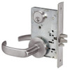 PBR8824FL-630 Yale 8800FL Series Single Cylinder Mortise Hold Back Locks with Pacific Beach Lever in Satin Stainless Steel