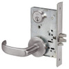 PBR8829FL-630 Yale 8800FL Series Single Cylinder Mortise Closet Locks with Pacific Beach Lever in Satin Stainless Steel
