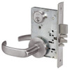 PBR8847FL-630 Yale 8800FL Series Single Cylinder with Deadbolt Mortise Entrance Lock with Indicator with Pacific Beach Lever in Satin Stainless Steel