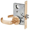 PBR8801FL-612 Yale 8800FL Series Non-Keyed Mortise Passage Locks with Pacific Beach Lever in Satin Bronze
