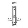 PBR8801FL-625 Yale 8800FL Series Non-Keyed Mortise Passage Locks with Pacific Beach Lever in Bright Chrome