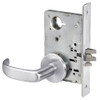 PBR8828FL-626 Yale 8800FL Series Non-Keyed Mortise Exit Locks with Pacific Beach Lever in Satin Chrome