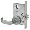 PBR8828FL-619 Yale 8800FL Series Non-Keyed Mortise Exit Locks with Pacific Beach Lever in Satin Nickel
