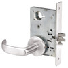 PBR8828FL-629 Yale 8800FL Series Non-Keyed Mortise Exit Locks with Pacific Beach Lever in Bright Stainless Steel