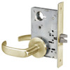 PBR8862FL-606 Yale 8800FL Series Non-Keyed Mortise Bathroom Locks with Pacific Beach Lever in Satin Brass