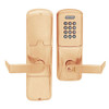 AD200-CY-40-KP-RHO-RD-612 Schlage Privacy Cylindrical Keypad Lock with Rhodes Lever in Satin Bronze