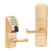 AD200-CY-40-MGK-TLR-RD-612 Schlage Privacy Magnetic Stripe(Insert) Keypad Lock with Tubular Lever in Satin Bronze