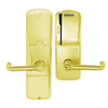 AD200-CY-60-MS-TLR-RD-605 Schlage Apartment Magnetic Stripe(Swipe) Lock with Tubular Lever in Bright Brass