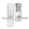 AD200-CY-60-MSK-TLR-RD-625 Schlage Apartment Magnetic Stripe Keypad Lock with Tubular Lever in Bright Chrome