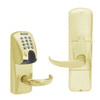 AD200-CY-60-MGK-SPA-RD-606 Schlage Apartment Magnetic Stripe(Insert) Keypad Lock with Sparta Lever in Satin Brass