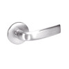 JNR8847FL-629 Yale 8800FL Series Single Cylinder with Deadbolt Mortise Entrance Lock with Indicator with Jefferson Lever in Bright Stainless Steel