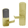 AD200-CY-40-MTK-RHO-RD-606 Schlage Privacy Multi-Technology Keypad Lock with Rhodes Lever in Satin Brass