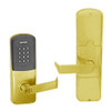AD200-CY-60-MTK-RHO-RD-605 Schlage Apartment Multi-Technology Keypad Lock with Rhodes Lever in Bright Brass