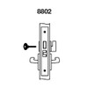 JNR8802FL-605 Yale 8800FL Series Non-Keyed Mortise Privacy Locks with Jefferson Lever in Bright Brass