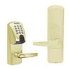 AD200-CY-40-MGK-ATH-GD-29R-606 Schlage Privacy Magnetic Stripe(Insert) Keypad Lock with Athens Lever in Satin Brass