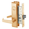AUCN8809FL-612 Yale 8800FL Series Single Cylinder Mortise Classroom w/ Thumbturn Locks with Augusta Lever in Satin Bronze