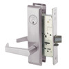 AUCN8824FL-630 Yale 8800FL Series Single Cylinder Mortise Hold Back Locks with Augusta Lever in Satin Stainless Steel