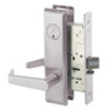 AUCN8864FL-630 Yale 8800FL Series Single Cylinder Mortise Bathroom Lock with Indicator with Augusta Lever in Satin Stainless Steel