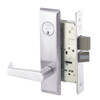 AUCN8823FL-629 Yale 8800FL Series Single Cylinder with Deadbolt Mortise Storeroom Lock with Indicator with Augusta Lever in Bright Stainless Steel