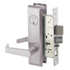 AUCN8847FL-630 Yale 8800FL Series Single Cylinder with Deadbolt Mortise Entrance Lock with Indicator with Augusta Lever in Satin Stainless Steel