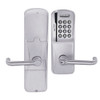 AD200-CY-60-MSK-TLR-GD-29R-626 Schlage Apartment Cylindrical Magnetic Stripe Keypad Lock with Tubular Lever in Satin Chrome