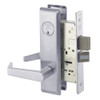 AUCN8861FL-626 Yale 8800FL Series Single Cylinder with Deadbolt Mortise Dormitory or Storeroom Lock with Indicator with Augusta Lever in Satin Chrome
