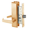 AUCN8801FL-612 Yale 8800FL Series Non-Keyed Mortise Passage Locks with Augusta Lever in Satin Bronze