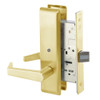 AUCN8862FL-605 Yale 8800FL Series Non-Keyed Mortise Bathroom Locks with Augusta Lever in Bright Brass