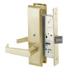 AUCN8862FL-606 Yale 8800FL Series Non-Keyed Mortise Bathroom Locks with Augusta Lever in Satin Brass