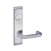 CRCN8833FL-626 Yale 8800FL Series Single Cylinder Mortise Exit Locks with Carmel Lever in Satin Chrome