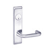 CRCN8833FL-625 Yale 8800FL Series Single Cylinder Mortise Exit Locks with Carmel Lever in Bright Chrome