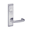 CRCN8864FL-626 Yale 8800FL Series Single Cylinder Mortise Bathroom Lock with Indicator with Carmel Lever in Satin Chrome