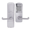 AD200-CY-40-MSK-TLR-PD-626 Schlage Privacy Magnetic Stripe Keypad Lock with Tubular Lever in Satin Chrome