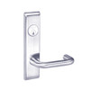 CRCN8847FL-625 Yale 8800FL Series Single Cylinder with Deadbolt Mortise Entrance Lock with Indicator with Carmel Lever in Bright Chrome