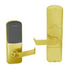 AD200-CY-40-MT-RHO-PD-605 Schlage Privacy Multi-Technology Lock with Rhodes Lever in Bright Brass