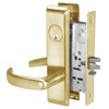 PBCN8805FL-606 Yale 8800FL Series Single Cylinder Mortise Storeroom/Closet Locks with Pacific Beach Lever in Satin Brass