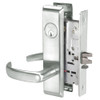 PBCN8805FL-618 Yale 8800FL Series Single Cylinder Mortise Storeroom/Closet Locks with Pacific Beach Lever in Bright Nickel