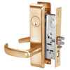 PBCN8807FL-612 Yale 8800FL Series Single Cylinder Mortise Entrance Locks with Pacific Beach Lever in Satin Bronze
