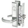 PBCN8807FL-618 Yale 8800FL Series Single Cylinder Mortise Entrance Locks with Pacific Beach Lever in Bright Nickel