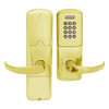 AD200-CY-70-KP-SPA-PD-605 Schlage Classroom/Storeroom Cylindrical Keypad Lock with Sparta Lever in Bright Brass
