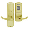 AD200-CY-70-KP-SPA-PD-606 Schlage Classroom/Storeroom Cylindrical Keypad Lock with Sparta Lever in Satin Brass
