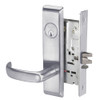 PBCN8829FL-626 Yale 8800FL Series Single Cylinder Mortise Closet Locks with Pacific Beach Lever in Satin Chrome