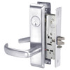 PBCN8864FL-625 Yale 8800FL Series Single Cylinder Mortise Bathroom Lock with Indicator with Pacific Beach Lever in Bright Chrome