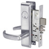 PBCN8847FL-626 Yale 8800FL Series Single Cylinder with Deadbolt Mortise Entrance Lock with Indicator with Pacific Beach Lever in Satin Chrome